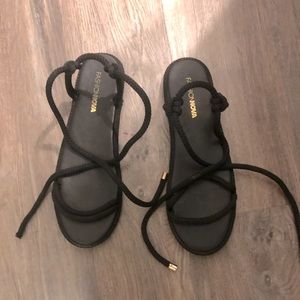 Black sandals